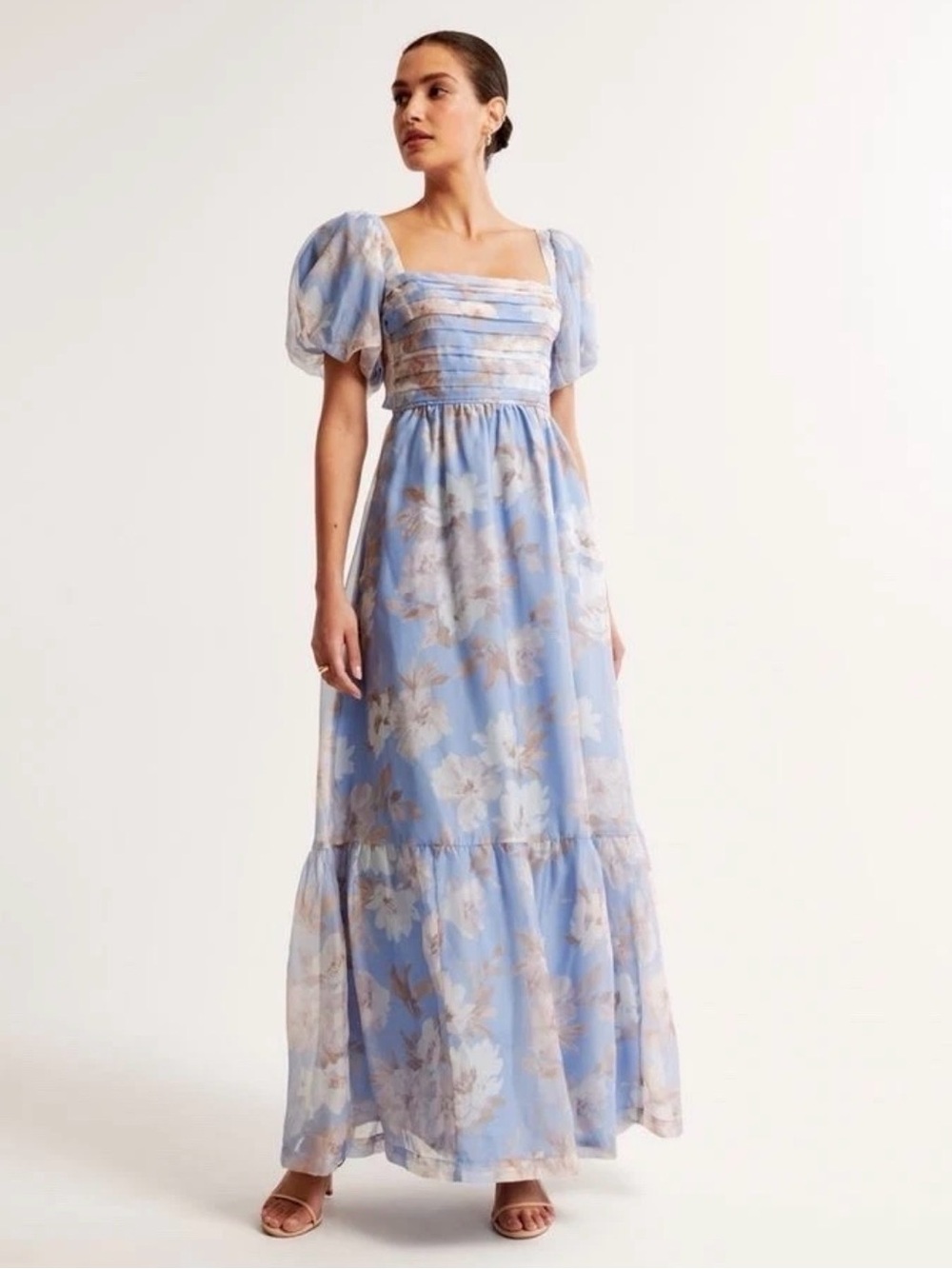 Abercrombie & Fitch NWT Emerson Floral Puff Sleeve Maxi Dress - Size XXS